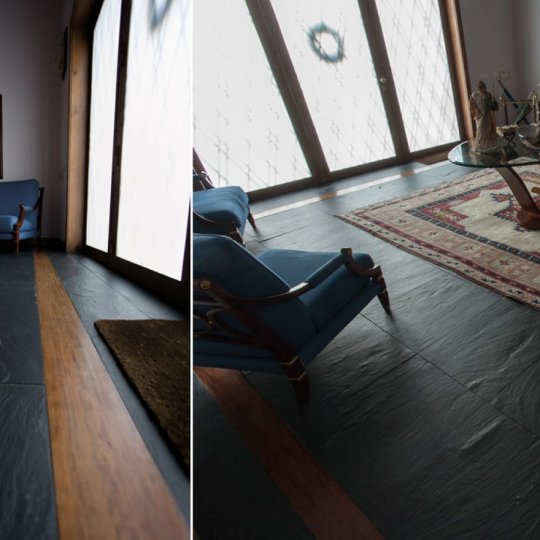 Kamenná dlažba a obklad břidlice S1908 Black Slate
