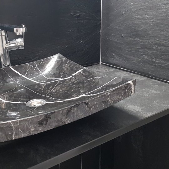 Kamenná dlažba a obklad břidlice S1908 Black Slate
