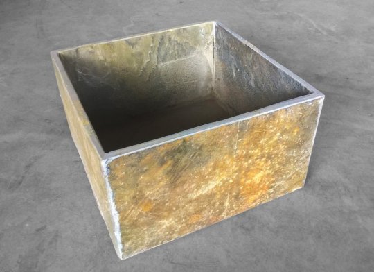 Kamenný květináč Rusty Slate 40x40x23